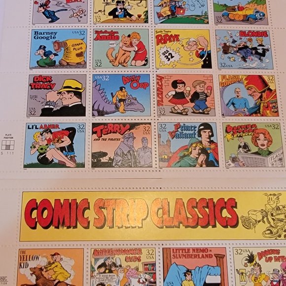 USPS Comic Strip Classics Collectible Stamp Sheet of 20 .32 Stamps. 2 sheets - Picture 3 of 8